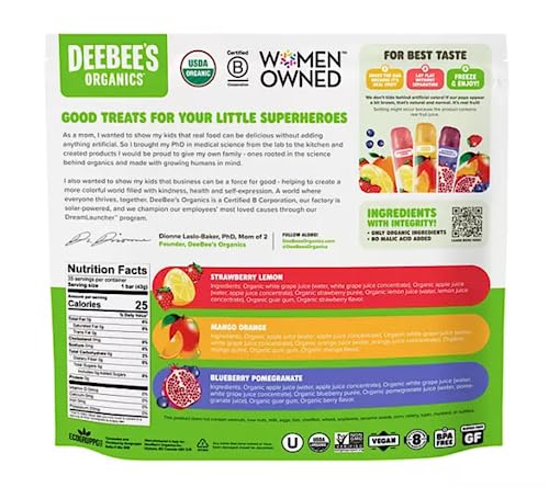 Super Fruit Organic Freezie Pops #TOP1