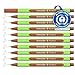 Produktbild Schneider Line-Up Fineliner (Strichstärke 0,4 mm, aus biobasiertem Kunststoff, ausgezeichnet mit Der blaue Engel) 10 Stück, mahagony-brown