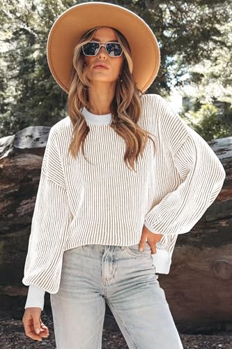 Womens Sweaters Fall 2025 Clothes Oversized Long Sleeve Colorblock Striped Knit Pullover Tops Casual Winter Trendy Outfits2