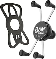 Vista 2 de RAM MOUNTS X-Grip Soporte de teléfono grande - Soporte universal para teléfono inteligente con bola de tamaño B de 1 pulgada (RAM-HOL-UN10BU)