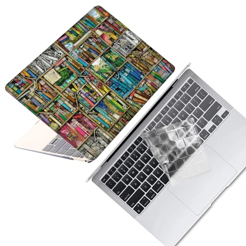 Funda dura para MacBook Pro 13 pulgadas (2022-2016) con protector de teclado transparente