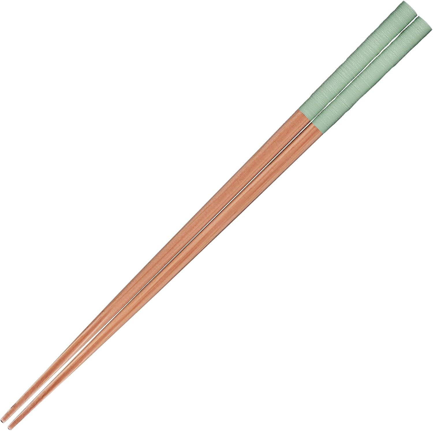 Sunlife H-06813 Mil-Fill Chopsticks for Adults, Long, Dishwasher Safe, Easy to Grip, Tip, Green, 9.1 inches (23 cm), Made in Japan