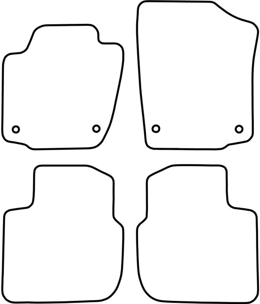 AUTO-STYLE AutoStyle Set velour car mats compatible with Skoda Rapid 2013-2019