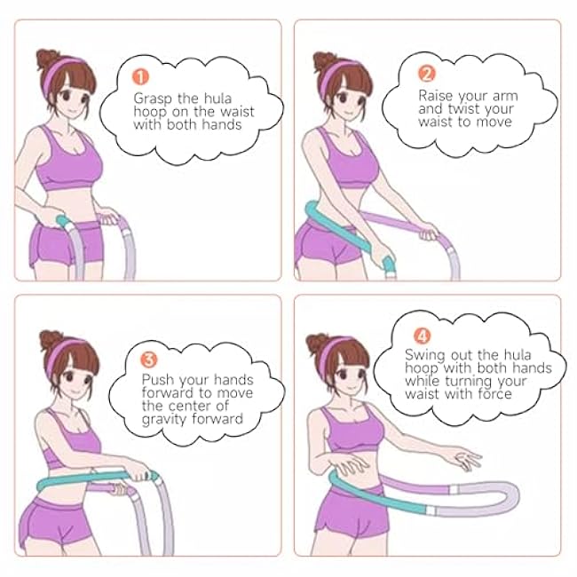 Folding Fitness Circle adopts Spring Design That Does not Hurt The Waist, which is Suitable for Adult Fitness Circle Used in Family and Travel.