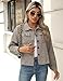 Zeagoo Flannels for Women Cropped Shacket Jacket Fashion Plaid Button Down Shirt 2026 Fall Coat Tops