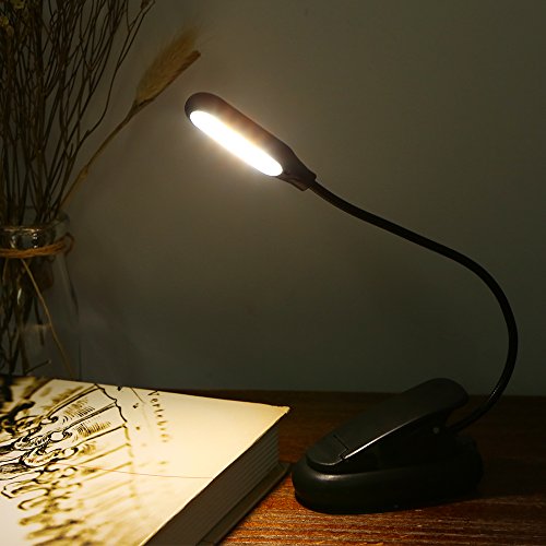 Btuty 5 LED 2 Cores de Luz 3 Modos de Iluminação Lâmpada de Mesa Luz de Mesa com Clamp Clipe Base Fl