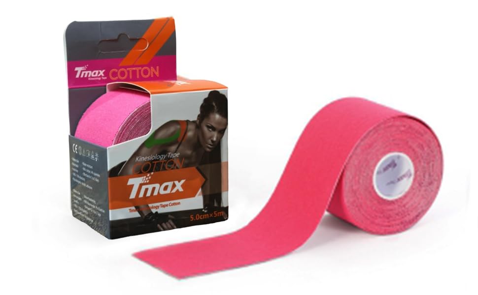 Tmax Kinesiology Tape Cotton for Physiotherapy Kinesio Tape for Sports Injury Pain Relief Muscle Tape for Shoulder, Wings, Arms, Ankle K Taping Waterproof Athletic Tape for Pain Support (PINK) (B0D3Y8QRKS) Amazon Price History, Amazon Price Tracker