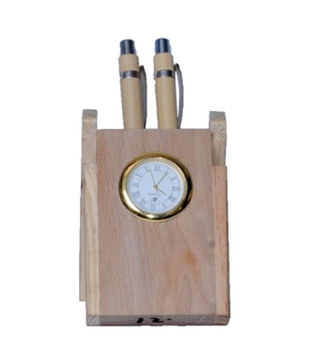 Desi Karigar Wooden Pen Stand Amazon.in Office Products