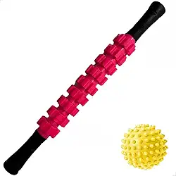 Bastão de Massagem Liberação Miofascial Massageador Rolo Fisioterapia Relaxante Alivio Dor Muscular Terapia Spa Ajuda Circulação Pernas Braços Costas-Luiggi Presentes®