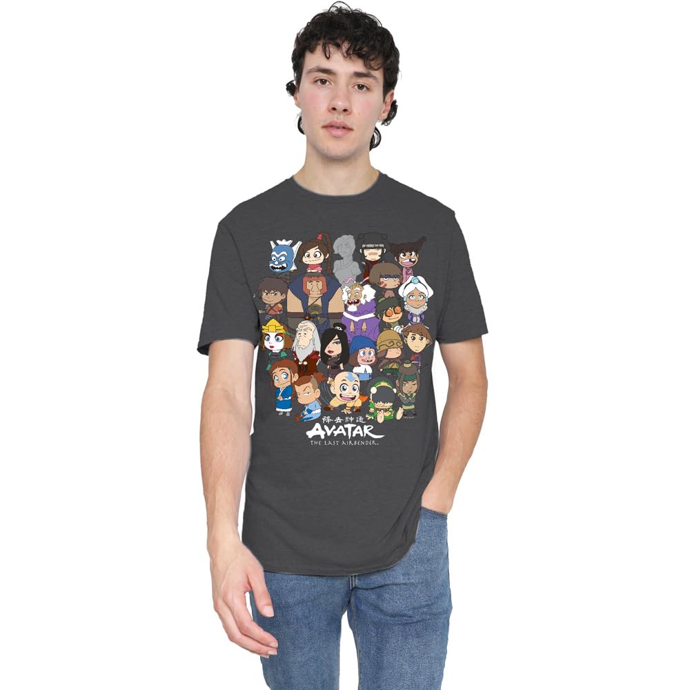 Avatar The Last Airbender - Licensed T-Shirt - S - Charcoal