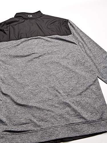 Cutter & Buck Men's Moisture Wicking Drytec Heathered Stealth Full Zip Jacket2
