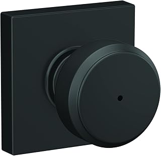 Schlage F40 BWE 622 COL 16-080 10-027 134 Front Entry Handleset Interior, Matte Black