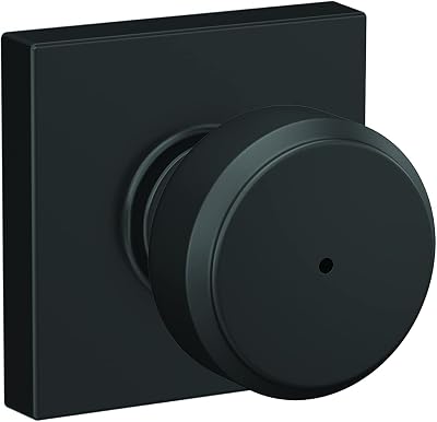 Schlage FE285 Maniglia Interna Con Leva Latitude E Finitura Collins – Nero Opaco, Per Porte Standard