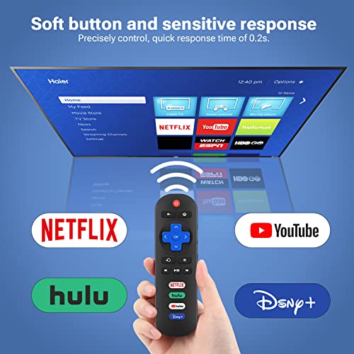 Image of Only for Roku TV Remote, Compatible with TCL /Onn /Hisense /Insignia /Sharp /Element /Westinghouse Roku Series Smart TVs (RC280)
