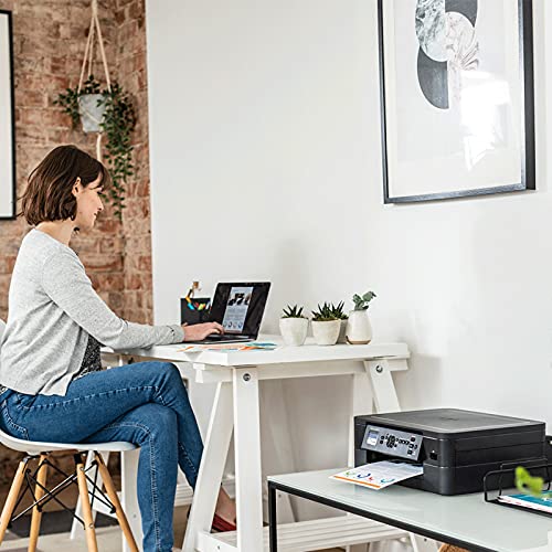 BROTHER DCP-J1050DW - bezprzewodowa drukarka atramentowa kolorowa, 3 w 1 (drukowanie/kopiowanie/skanowanie) | Wi-Fi/USB 2.0/NFC | zdjęcia | atrament w zestawie | wtyczka brytyjska