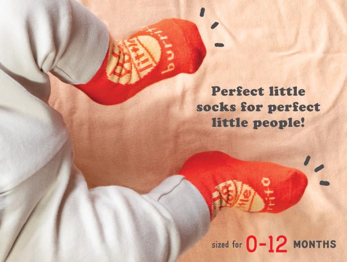 Blue Q Funny Baby Socks 2 Pairs - Gender Neutral Cute Baby Socks for 0-12 Months, Organically Grown Cotton, Newborn Essential2