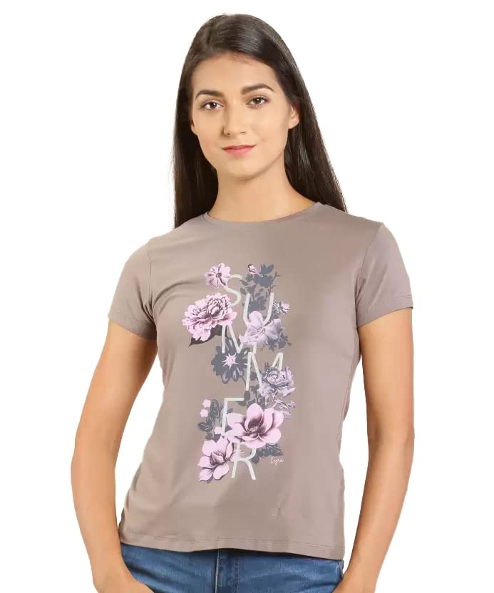 Image of Lyra Women's Cotton Regular Fit T-Shirt
