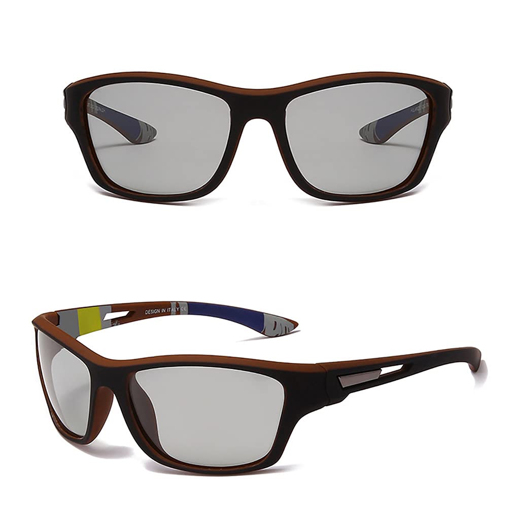 Gafas de sol fotocromáticas polarizadas para hombres y mujeres, protección UV, ciclismo, conducción, deportes