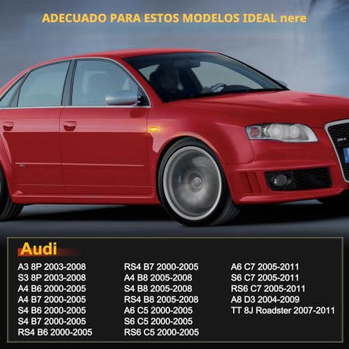 Intermitentes laterales LED para renovar la estética exterior en carretera de Audi TT y A4 2