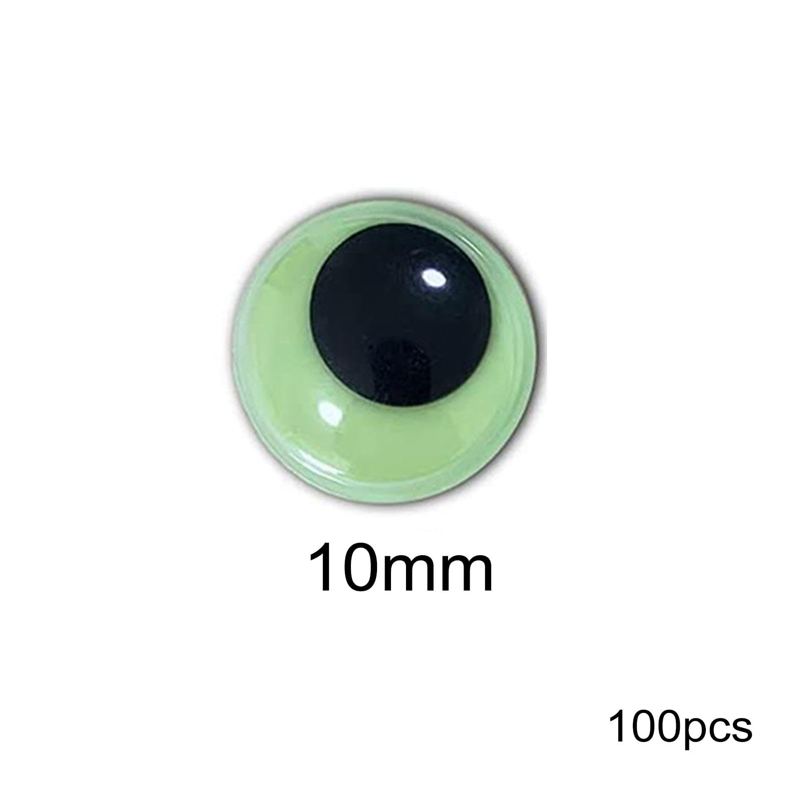 Tachiuwa 2xGlow in The Dark Googly Wiggle Eyes Sticker, Luminous Movable Eyes, Self Sticky for Decoration, Scrapbooking Crafts, Soft Toys, Handmade DIY