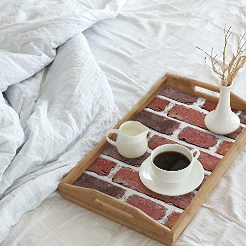 RoomMates Red Brick Peel and Stick Giant Wall Decals, Red, Brown, Gray - Image 3