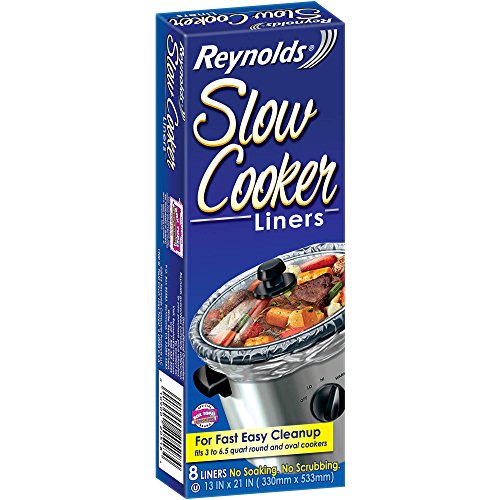 Reynolds Kitchens Slow Cooker Liners, Regular (Fits 3-8 Quarts), 8 Count