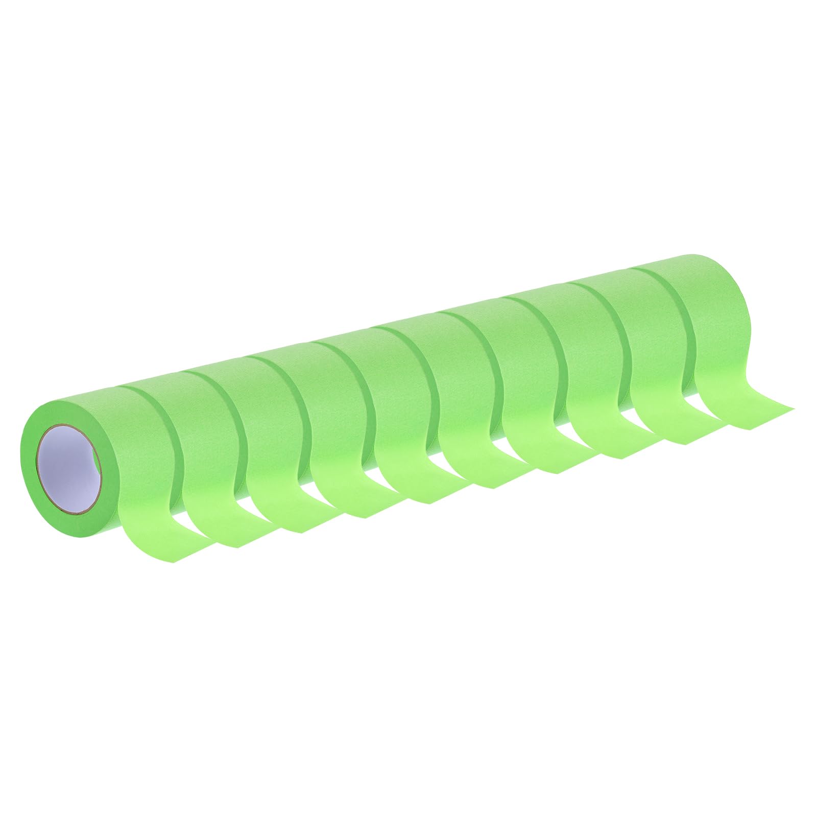 Rebower Masking Tape Green Painters Tape Paper Tape [for Crafts DIY Walls Painting Packing Automotive Home Decoration Teaching]- 3 Inch x 60 Yards/16 Rolls — image 1