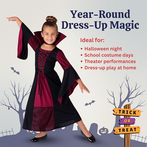 Disfraz Vampiresa para Niñas Talla Large miniatura 6