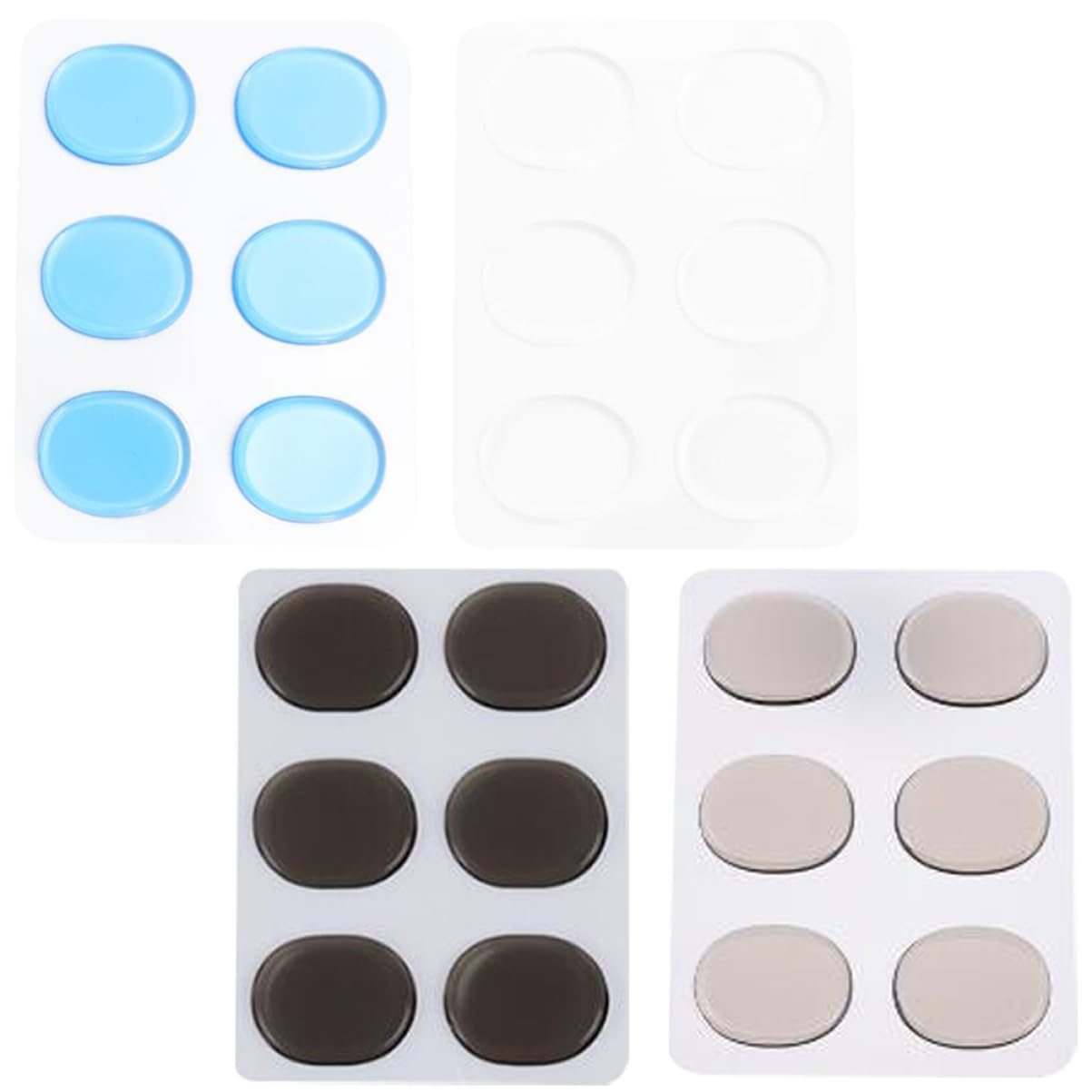 ibasenice 20fogli Silicone Drum Dampeners Silenziosi Per Batteria Adesivi Trasparenti Controllo Del Volume Per Pratiche Senza Disturbo Accessori Per Batteristi