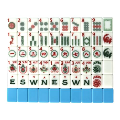 Juego de Mahjong Americano con 160 Fichas Elegante miniatura 2