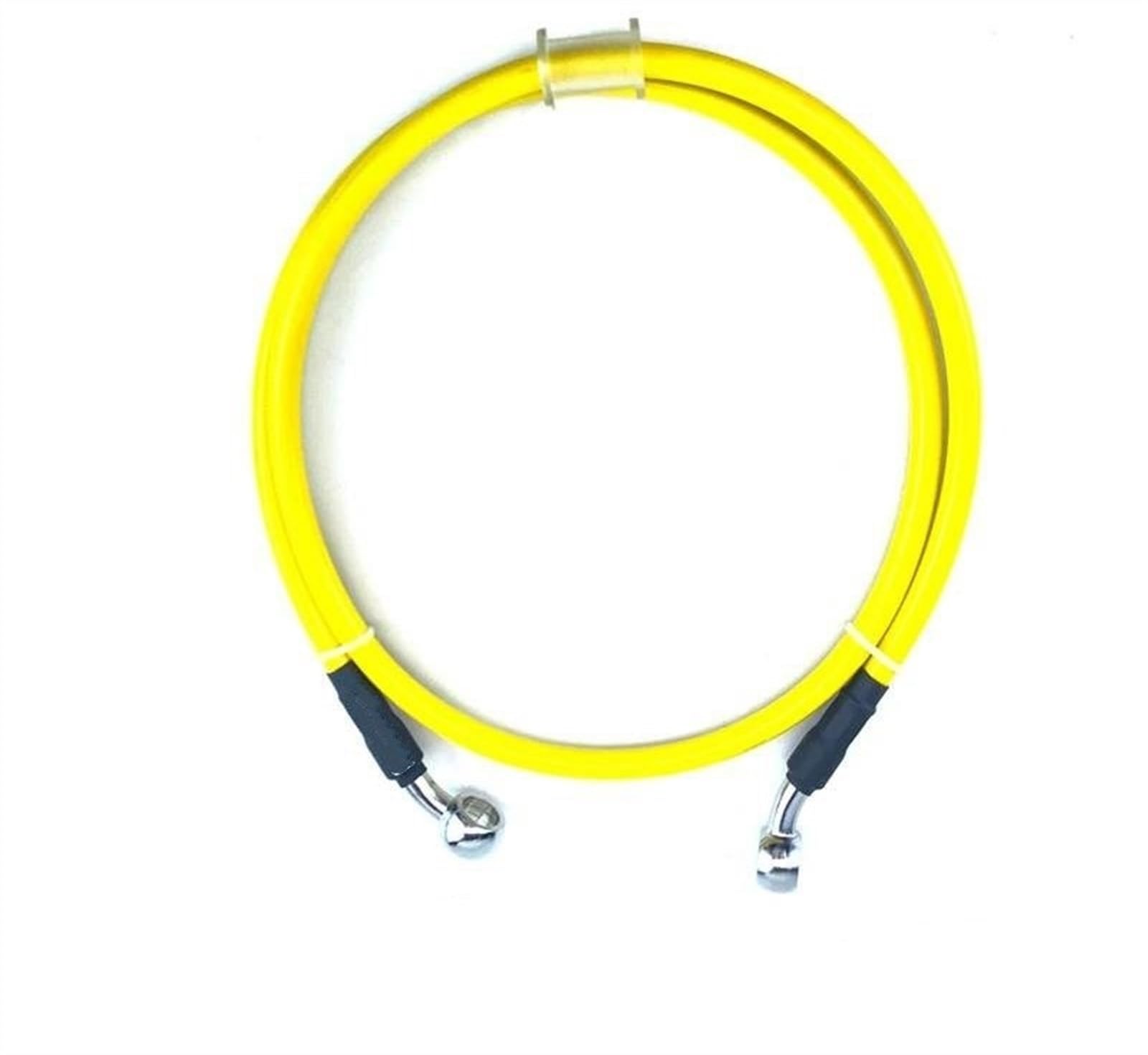 Ksxzw Yellow Motorbike Part Universal Motorbike Brake Hose Motorcycle Stainless Steel Clutch Oil Pipe Line 220Cm/2200Mm(Yellow)
