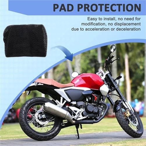 Funda de malla transpirable para moto CB190 ideal para rutas de verano 5
