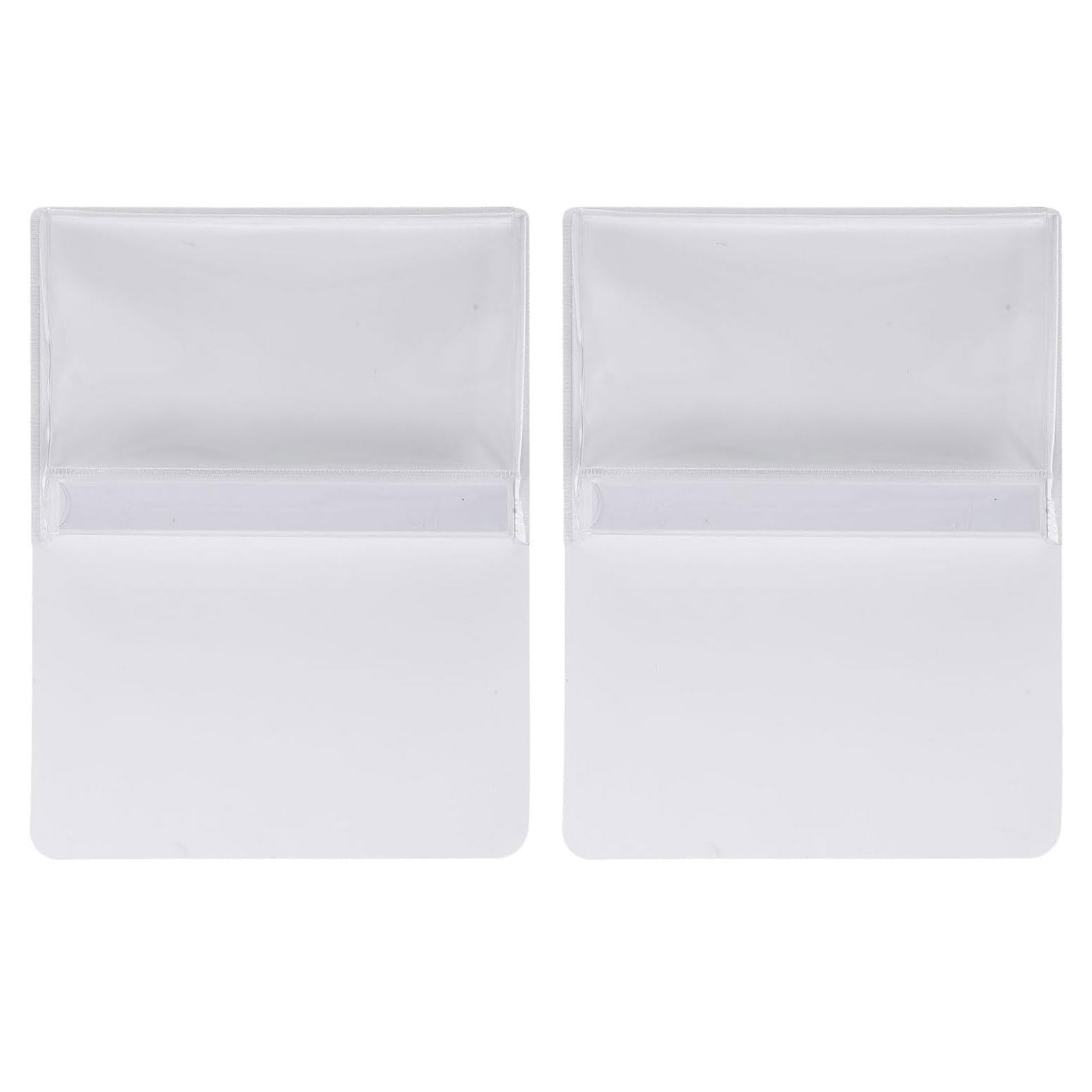 2 Buste Trasparenti magnetiche con Tasca portaoggetti da