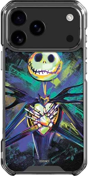 Skinit Clear Phone Case Compatible with iPhone 17 Pro Max - Officially Licensed Disney The Nightmare Before Christmas Jack Skellington Art Design