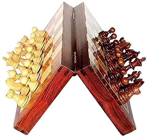 Promotion MALL Wood Like Magnetic Educational Toys Travel Chess Set with Folding Board for Kids and Adults (B098PCK3P1) Amazon Price History, Amazon Price Tracker