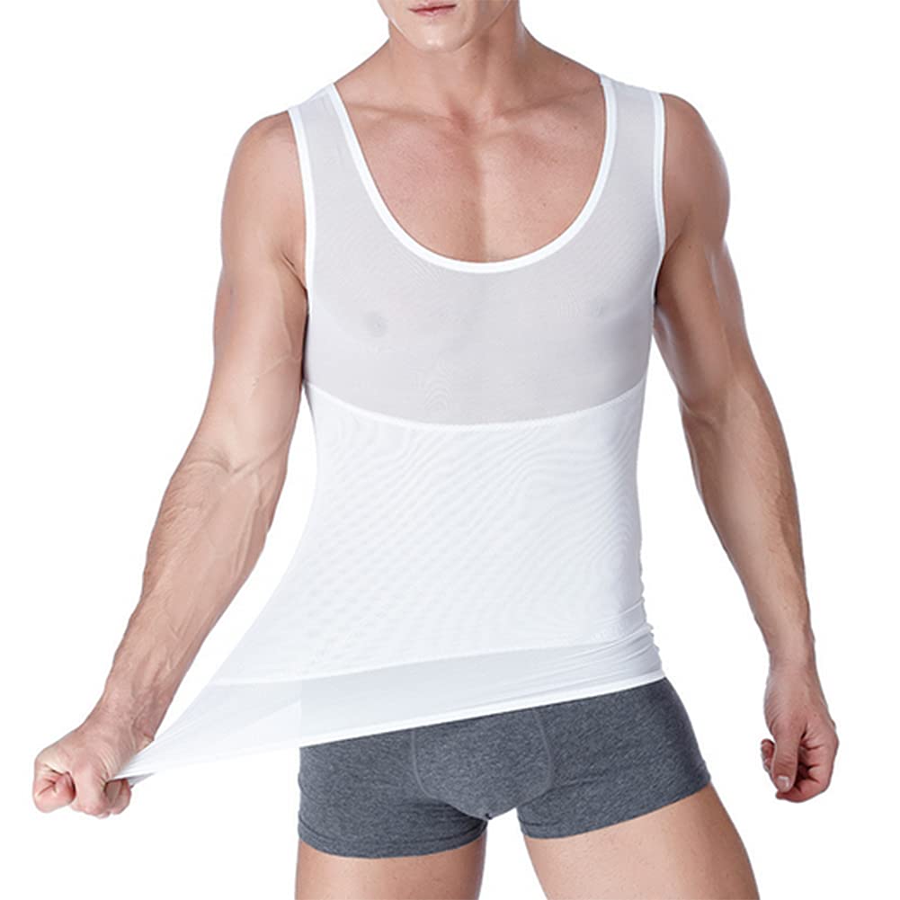 Hombre Adelgazante Reductora Compresion Elástica de Ropa Interior Shapewear Slimming Shirt Chaleco