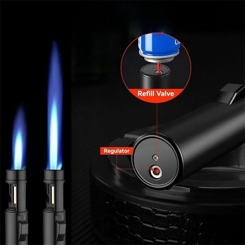 Encendedor eléctrico HUZHUAN con llama antorcha y abridor miniatura 3