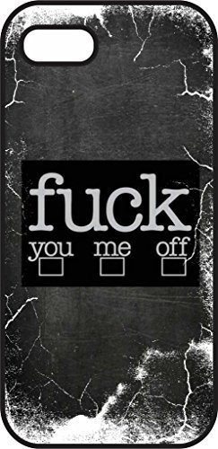 iphone 6 Plus (5.5 In) case - Fuck - You, Me, Off - Walt Disney - Black Plastic Protective Case - Love, inspiration and motivation quotes