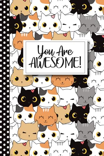 Kawaii Cat Notebook Journal - Gift For Women: Blank Lined Daily Writing Diary - KITTY ART ON EACH PAGE! for Mental Health, Self Care, Travel Life, 5 ... Mindfulness Christmas or Birthday Present image 2