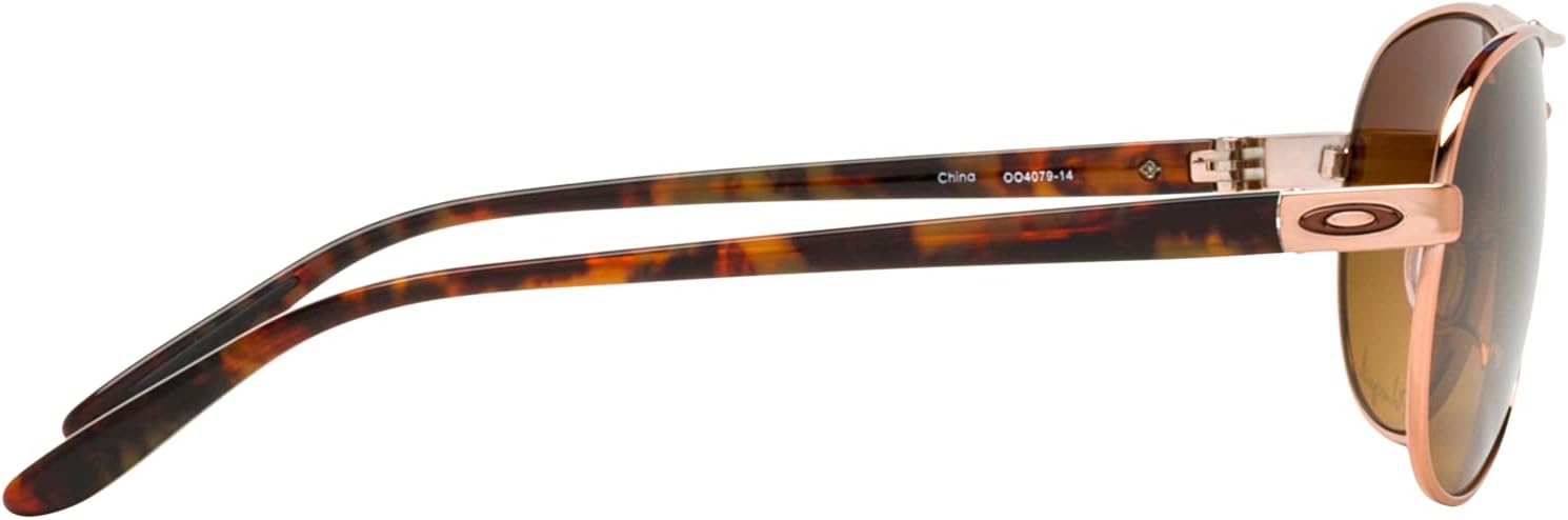 Oakley OO4079 Feedback Sunglasses+ Vision Group Accessories Bundle Rose Gold/Brown Gradient Polarized (407914)