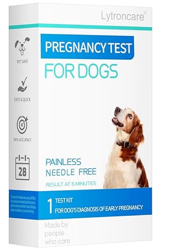 Dog Pregnancy Test Kit at-Home Early Detection with 98% Accuracy, Fast 5-Minute Results, No Blood Draw Needed – Stress-Free, Simple & Clean Canine Pregnancy Testing for Pet Owners