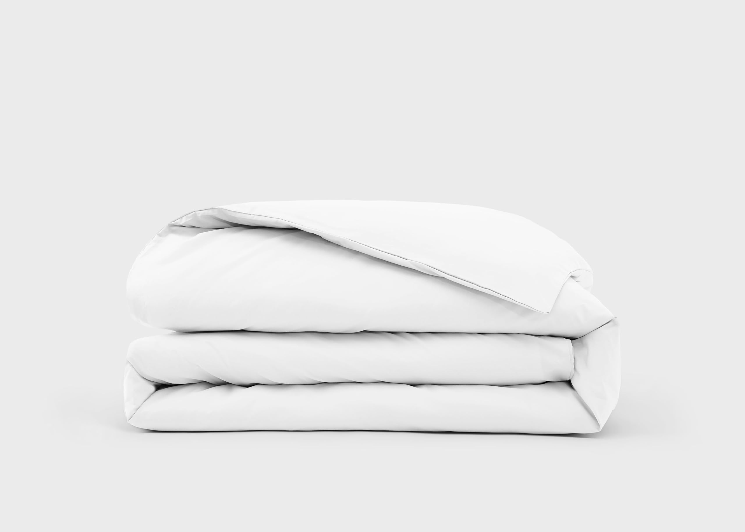 Cotton Percale Duvet Cover - Double / Pure White