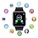 MSRMUS Smart Watch Compatible for Iphone 5s/6/6s/7/7s and Android 4.3 above, Anti Lost and Pedometer Fitness Tracker (Partial Functions)