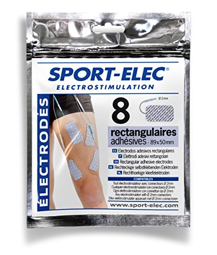 Sport-Elec 8EA59 Elettrodi per Elettrostimolatore, Bianco