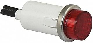 20C844 Raised Indicator Light, Red, 12V