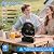 AVAVO Portable Misting Fan, 36000mAh Rechargeable Battery Powered Camping Fan with 460ml Tank & 6.6ft Mist, 4 Speeds 2 Light Modes for Outdoor Patios Travel Jobsite Beach Summer Essentials - Black
