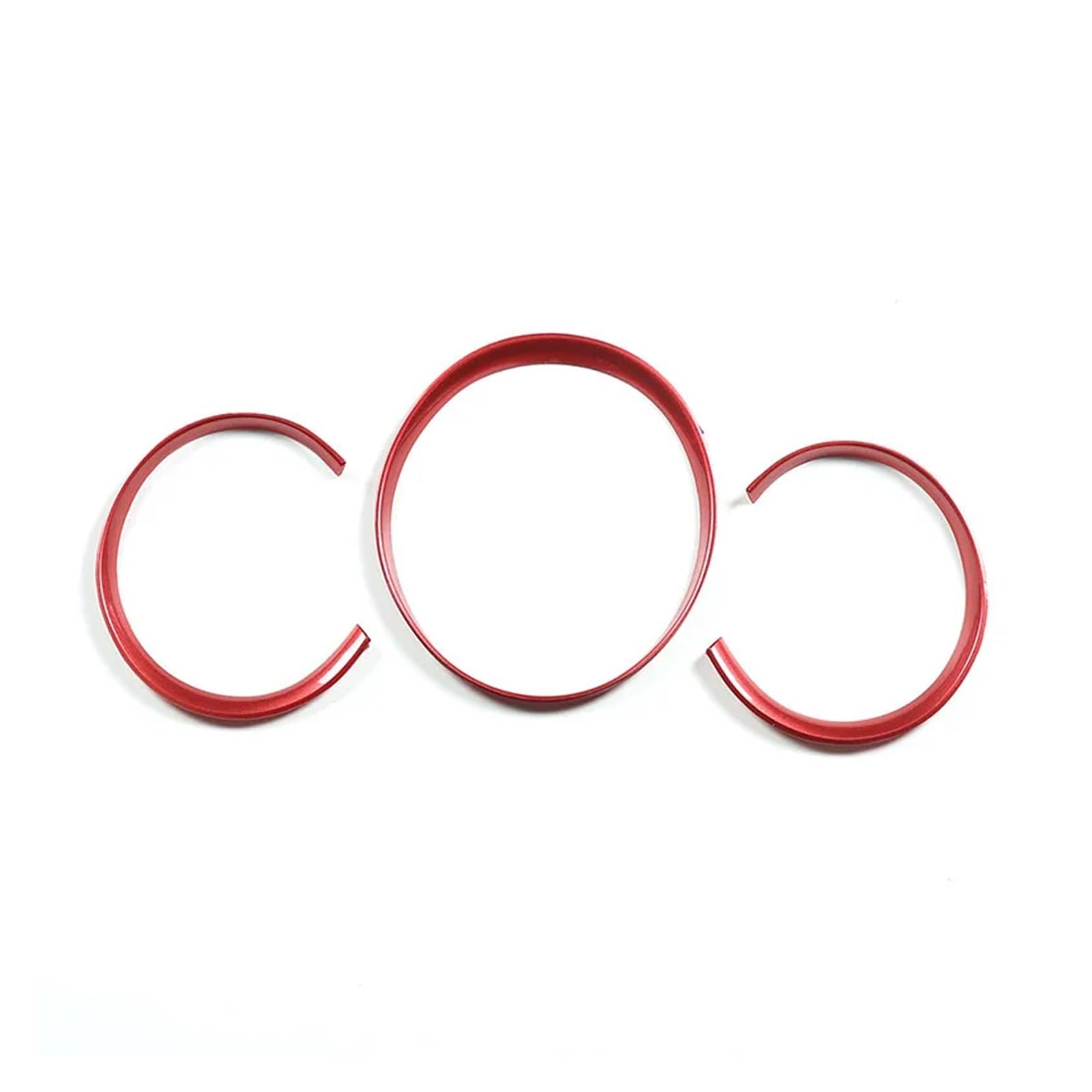 QBKGMEWCA Car Front Frame Dial Ring Edge Styling Trim Compatible for Porsche Macan 2014-2022 ABS Red Auto Interior Accessories(Type1)