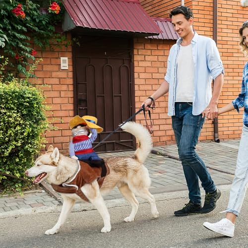 CUEMOON Halloween Haustiere Cosplay Kostüme,Killer Doll Fancy Dress Up Spooky Outfit, für Halloween Party Hundekleidung Outfit für Katze und Hunde,S