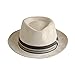 Western Style Denim hat Men's Plus Size Fashionable top hat Windproof, Sun Proof, and Cold Proof Jazz hat Adjustable Panama hat (US, Alpha, Medium, Beige)