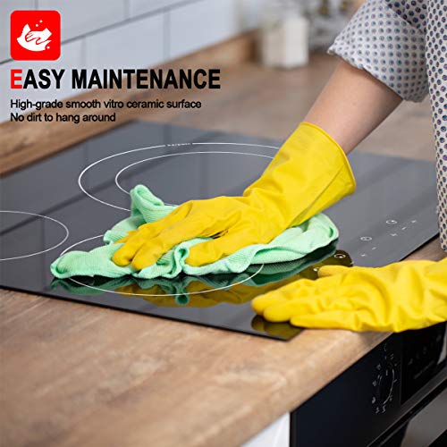 Gasland-Chef-CH603BF-Placa-de-Cocina-Vitroceramica-de-60cm-Placa-de-Coccion-Electrica-Encastrable-Placa-5400W-3-Zonas-Negra-Integrada-Empotrada-Doble-Zona-de-Coccion-Panel-Tactil